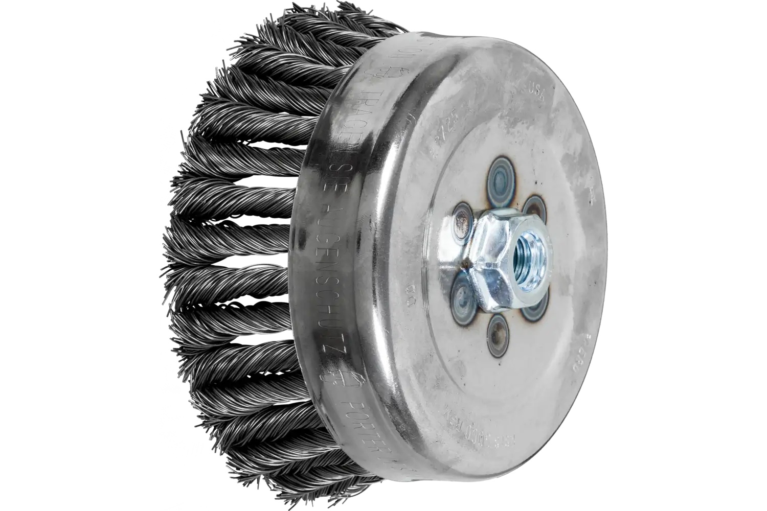 Picture of Pferd Combitwist® Knot Wire Cup Brush 6" Dia. .023 Carbon Steel 5/8-11" Thread